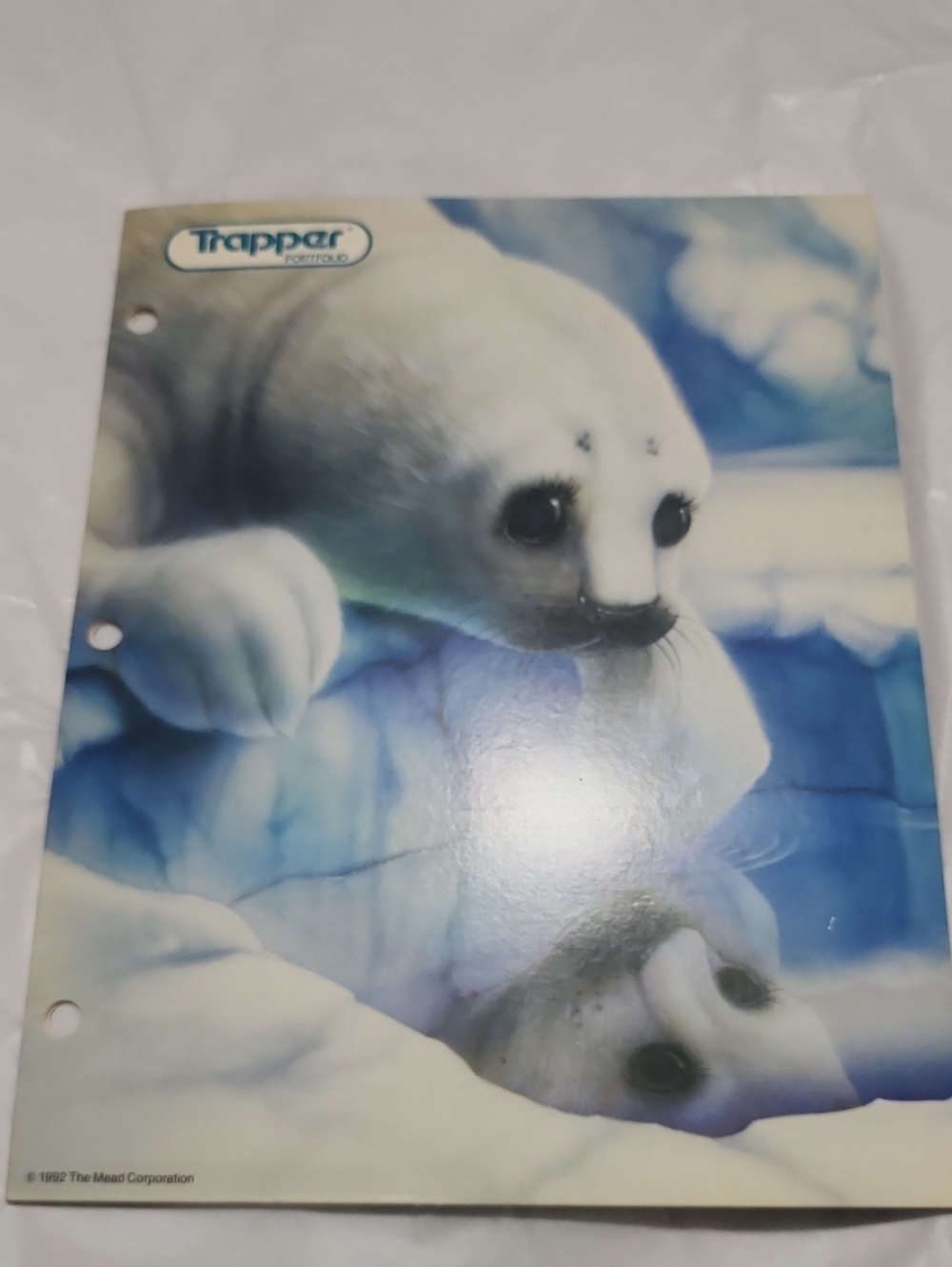 1992 Trapper Keeper Seal Print Folder